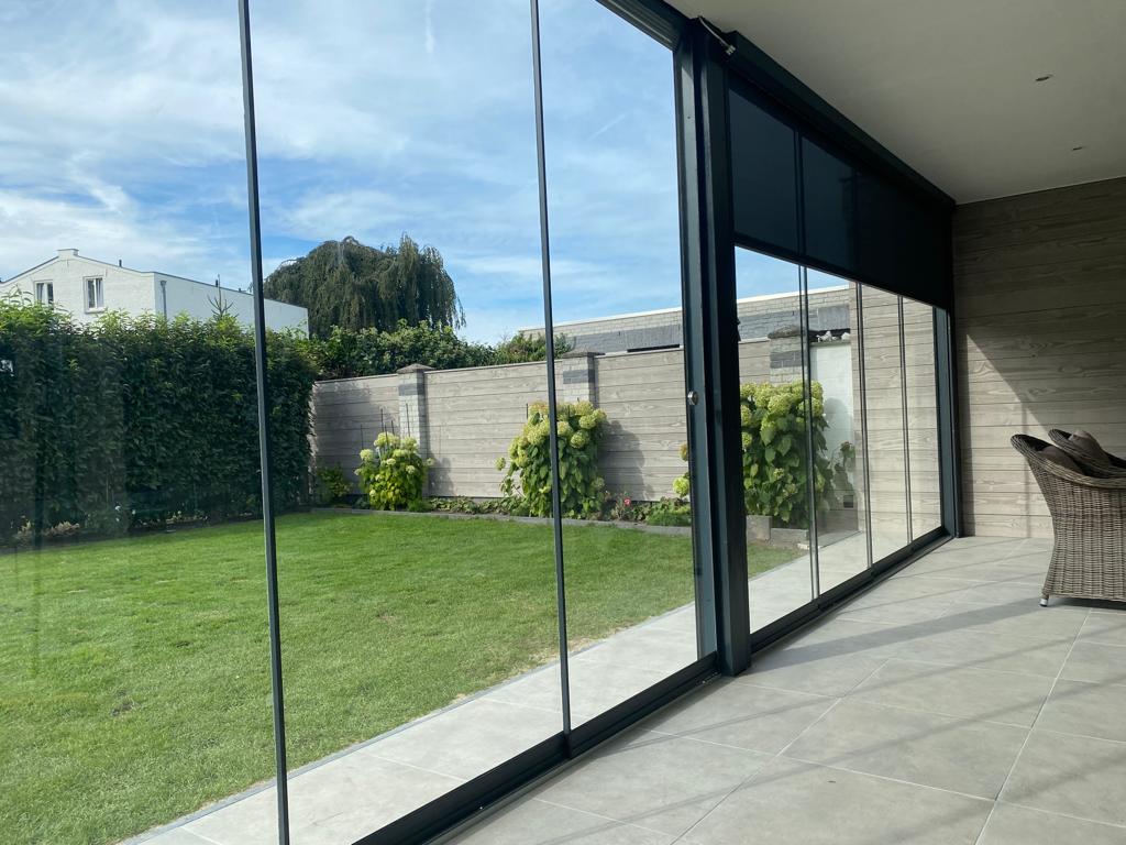 Glazen schuifwand 3 meter