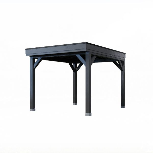Overkapping All-Black Dubbelwandig 300cm x 300cm