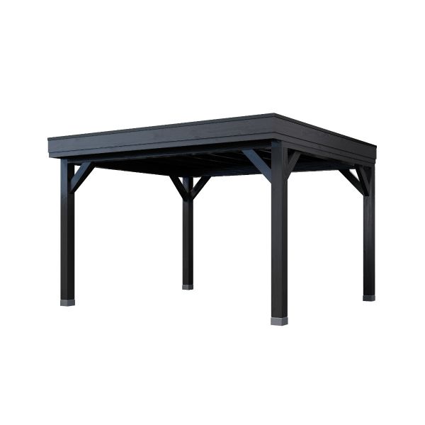 Overkapping All-Black Dubbelwandig 400cm x 400cm.
