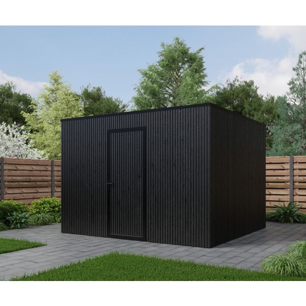 Composiet schuur 300cm x 300cm Rhombus Black