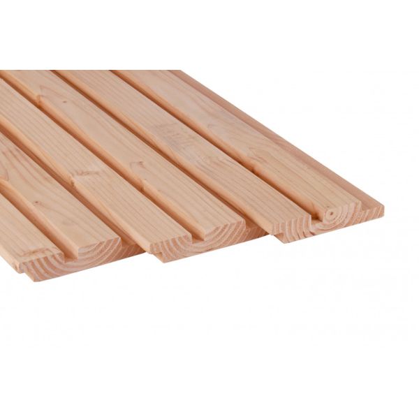 Douglas geschaafd rhombusprofiel 2,7 x 14,5 x 500 cm, onbehandeld