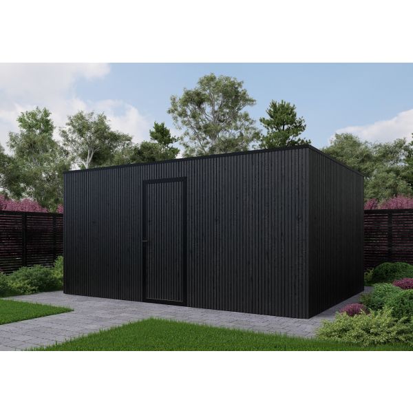Composiet schuur 500cm x 350cm Rhombus Black