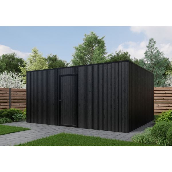 Composiet schuur 500cm x 400cm Rhombus Black