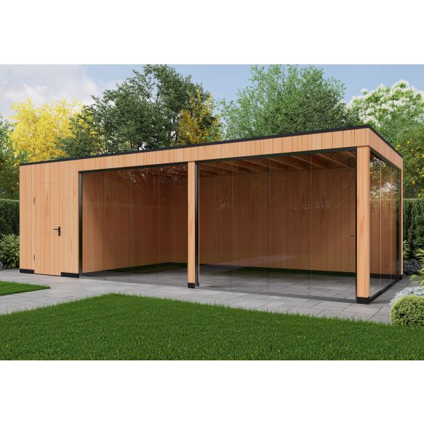 Tuinhuis Elegance 800cm x 350cm met schuur 200cm
