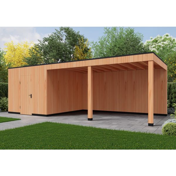 Tuinhuis Elegance 800cm x 300cm met schuur 300cm