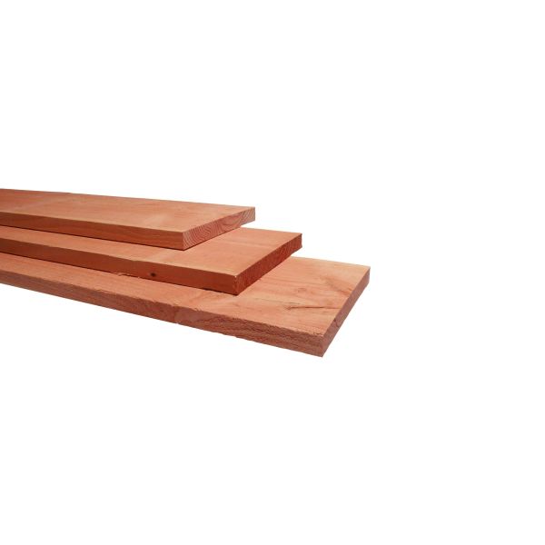 Douglas fijnbezaagde plank 1,9 x 14,5 x 180 cm, onbehandeld.