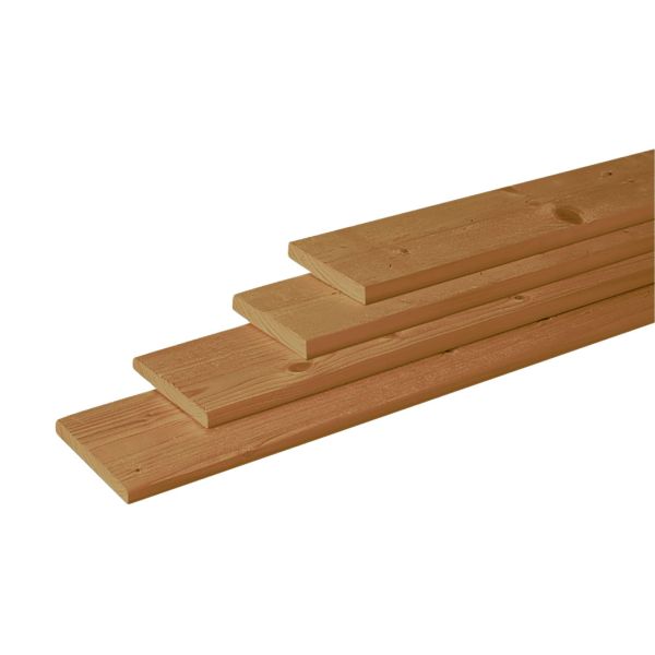 Douglas geschaafde plank 1,8 x 16 x 400 cm, groen geïmpregneerd