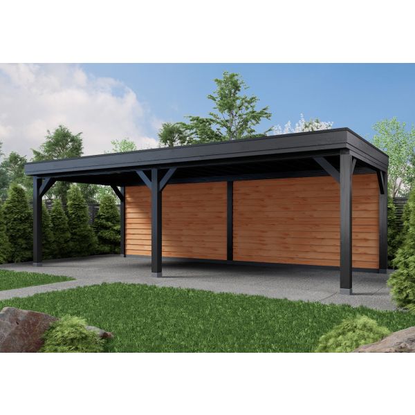 Overkapping Zwart 800cm x 400cm.