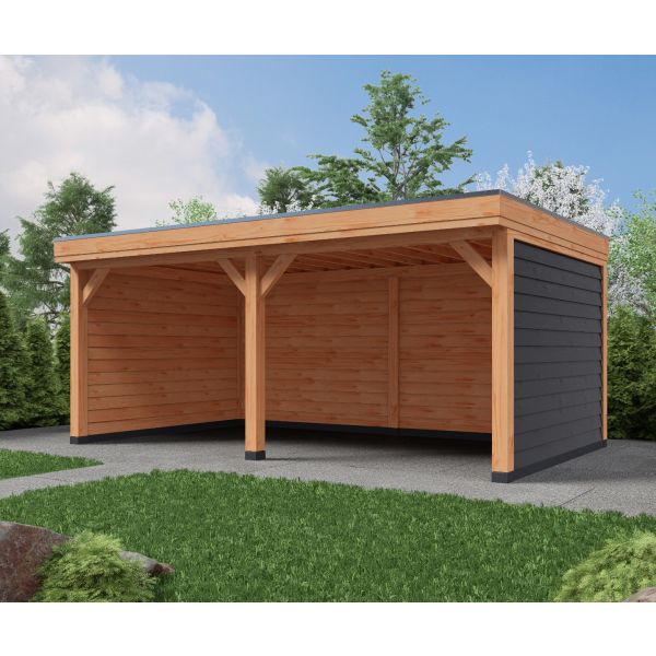 Overkapping DeLuxe Dubbelwandig 600cm x 300cm