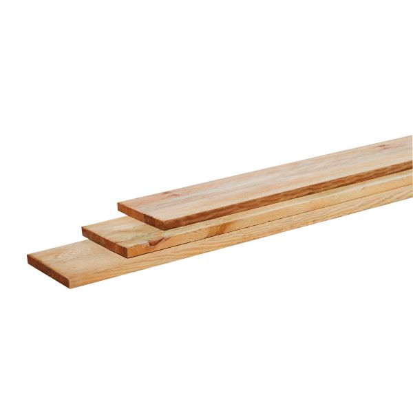 Grenen geschaafde plank 1,7 x 14 x 360 cm, groen geïmpregneerd