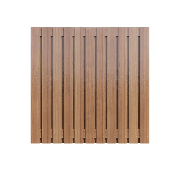Hardhouten schutting scherm 23 planks 180cm x 180cm