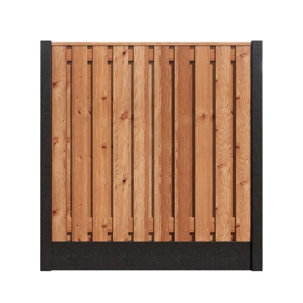 Hout/Beton schutting pakket Douglas 21 planks