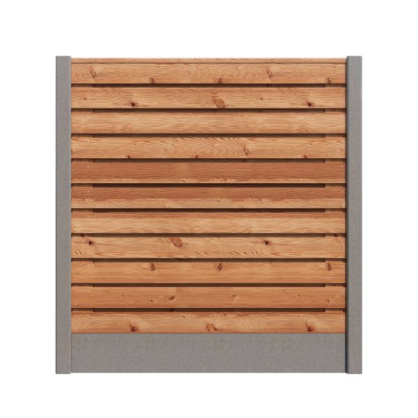Hout/Beton schutting pakket Douglas 23 planks