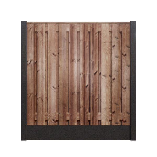 Hout/Beton schutting pakket Nobifix 21 planks