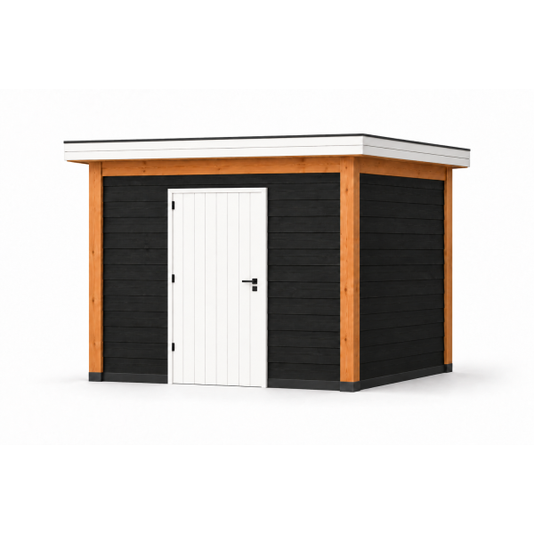 Schuur Ibiza zwart 300cm x 300cm