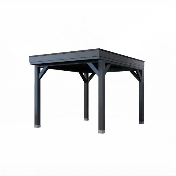 Overkapping All-Black Dubbelwandig 300cm x 300cm