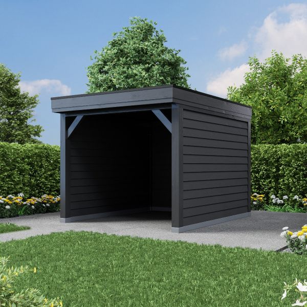 Overkapping All-Black Dubbelwandig 300cm x 300cm