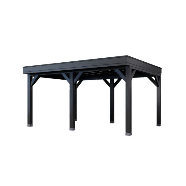 Overkapping All-Black Dubbelwandig 500cm x 300cm.