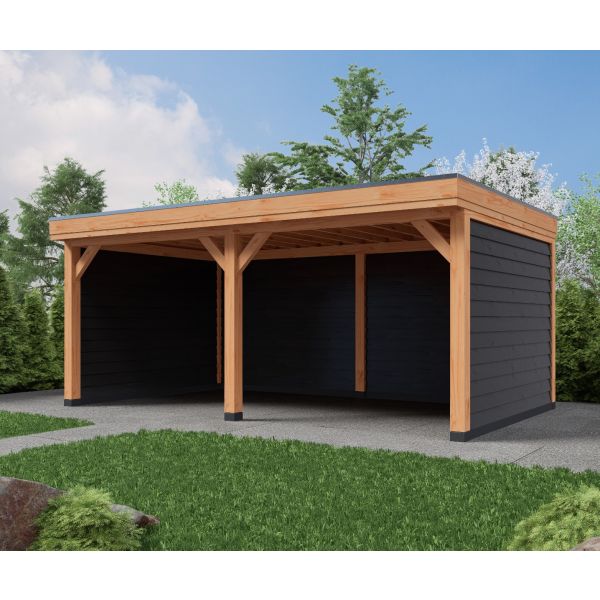 Overkapping DeLuxe Dubbelwandig 600cm x 350cm