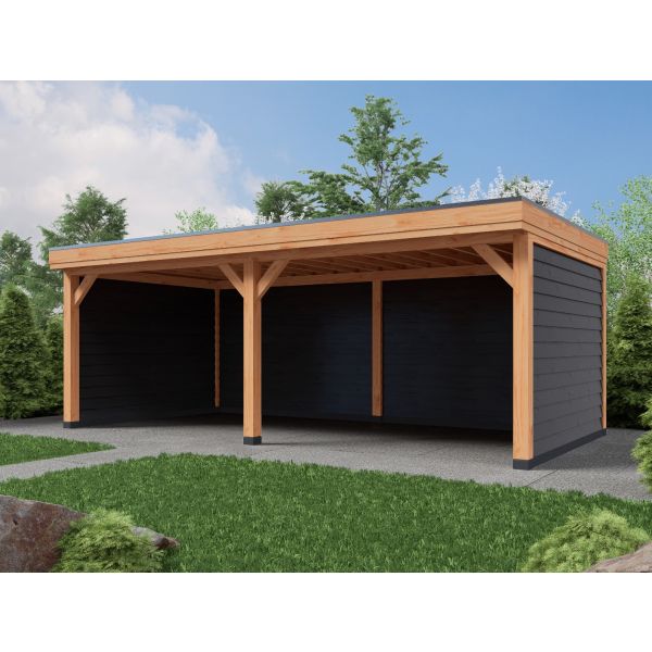 Overkapping DeLuxe Dubbelwandig 700cm x 350cm