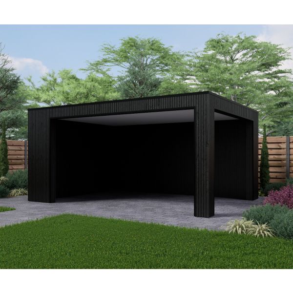 Overkapping Composiet Rhombus Nordic Black 500cm x 370cm