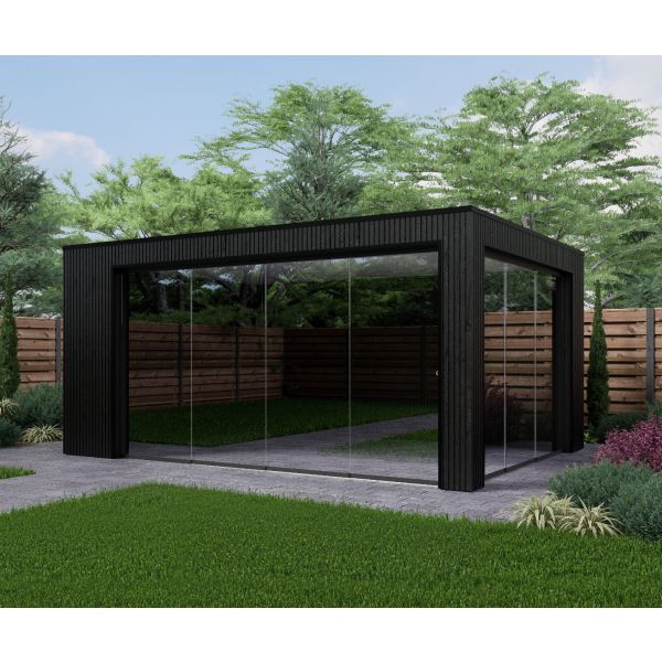 Overkapping Composiet Rhombus Nordic Black 500cm x 330cm