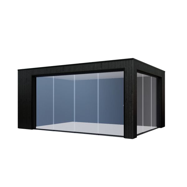 Overkapping Composiet Rhombus Nordic Black 500cm x 370cm