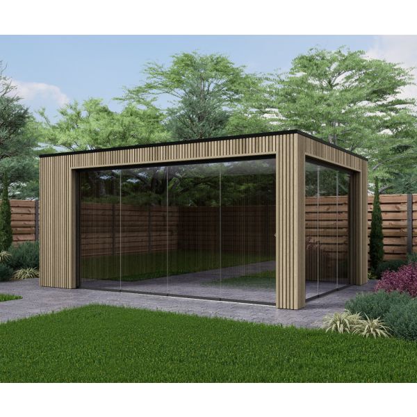 Overkapping Composiet Rhombus Oak 500cm x 330cm