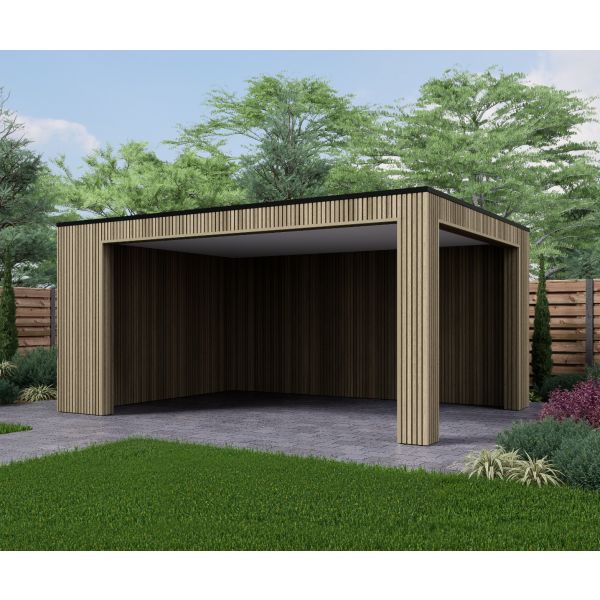 Overkapping Composiet Rhombus Oak 500cm x 370cm 