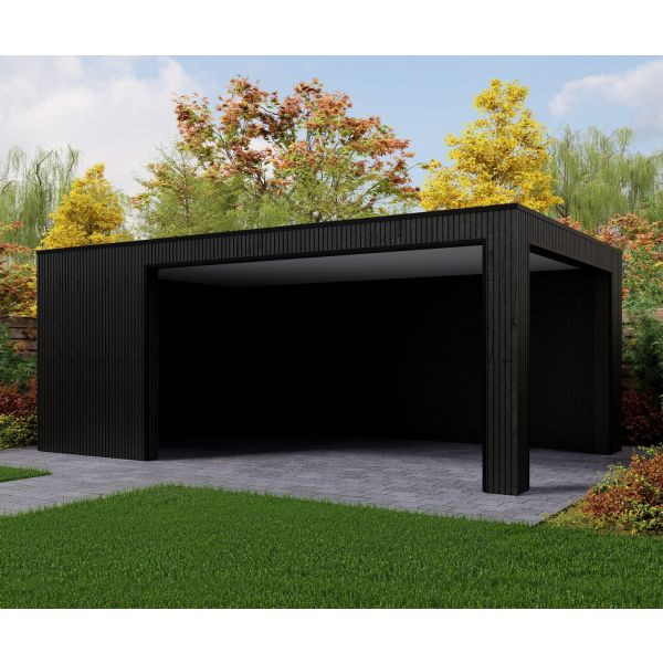 Overkapping Composiet Rhombus Nordic Black 600cm x 370cm (400-200)