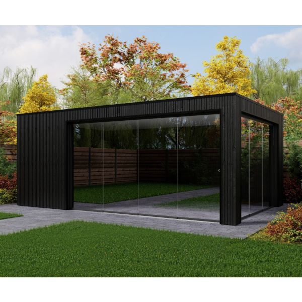 Overkapping Composiet Rhombus Nordic Black 600cm x 330cm (400-200)