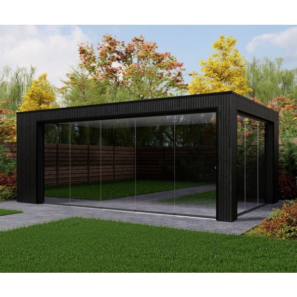 Overkapping Composiet Rhombus Nordic Black 600cm x 330cm (500-100)