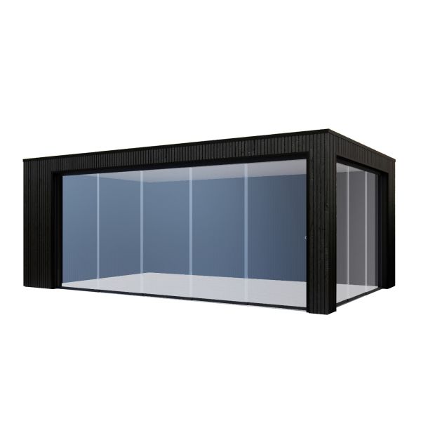 Overkapping Composiet Rhombus Nordic Black 600cm x 370cm (500-100)