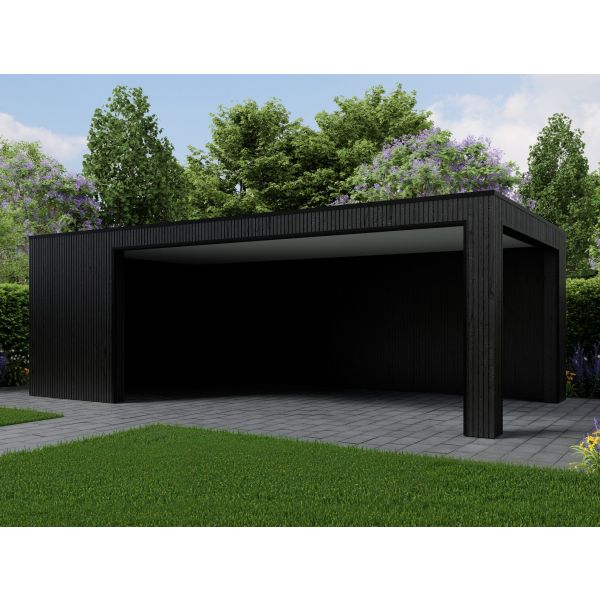 Overkapping Composiet Rhombus Nordic Black 700cm x 330cm (400-300)
