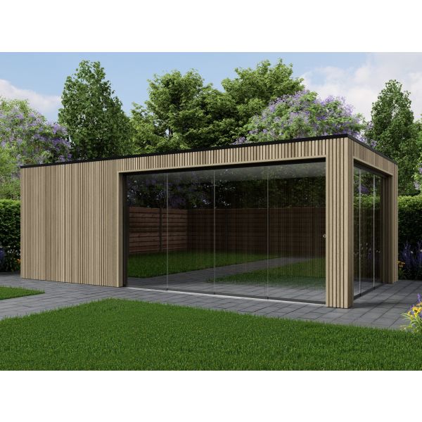 Overkapping Composiet Rhombus Oak 700cm x 370cm (400-300)