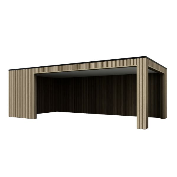 Overkapping Composiet Rhombus Oak 700cm x 370cm (500-200)