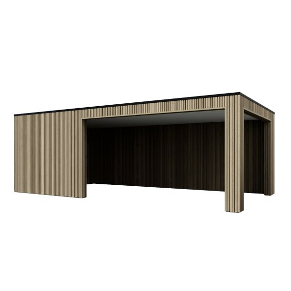 Overkapping Composiet Rhombus Oak 700cm x 370cm (400-300)