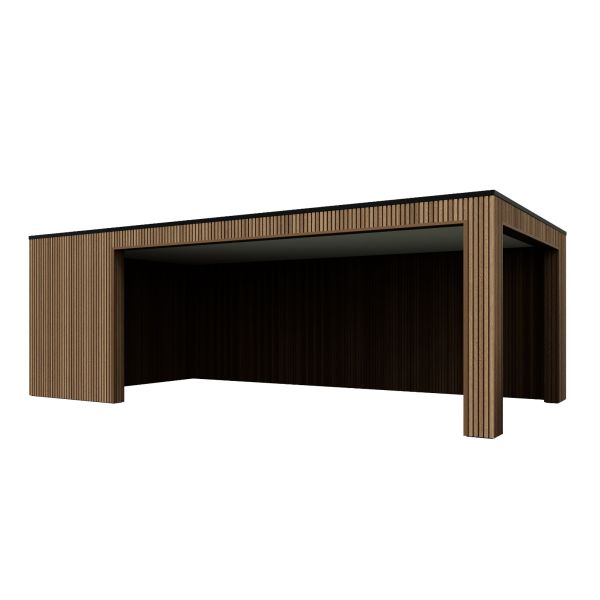 Overkapping Composiet Rhombus Teak 700cm x 370cm (500 - 200)