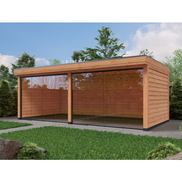 Overkapping DeLuxe Dubbelwandig 700cm x 300cm