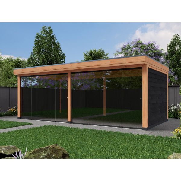 Overkapping DeLuxe Enkelwandig 700cm x 350cm