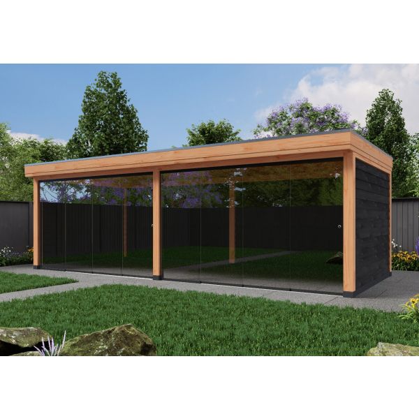 Overkapping DeLuxe Enkelwandig 800cm x 300cm