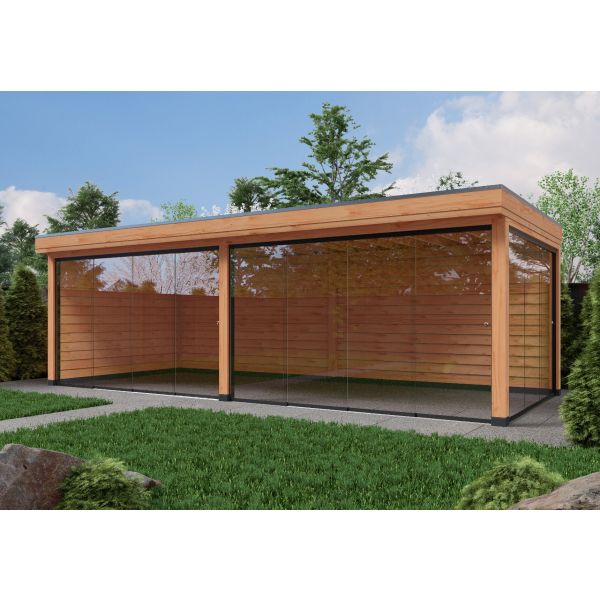 Overkapping Deluxe Dubbelwandig 800cm x 300cm