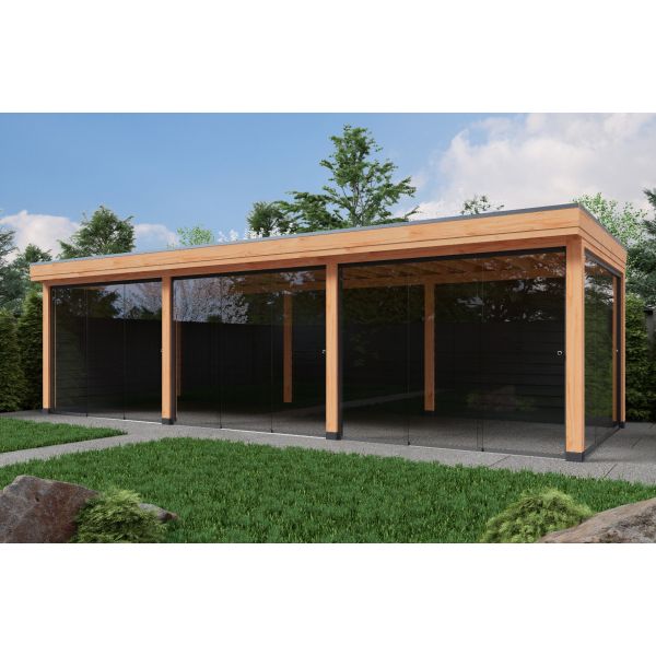 Overkapping Deluxe Dubbelwandig 900cm x 400cm