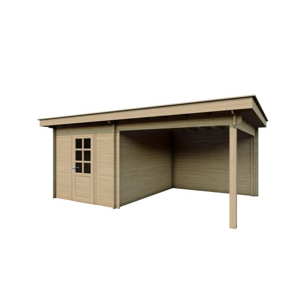 Tuinhuis Nordline 560cm x 340cm incl. schuur 200cm