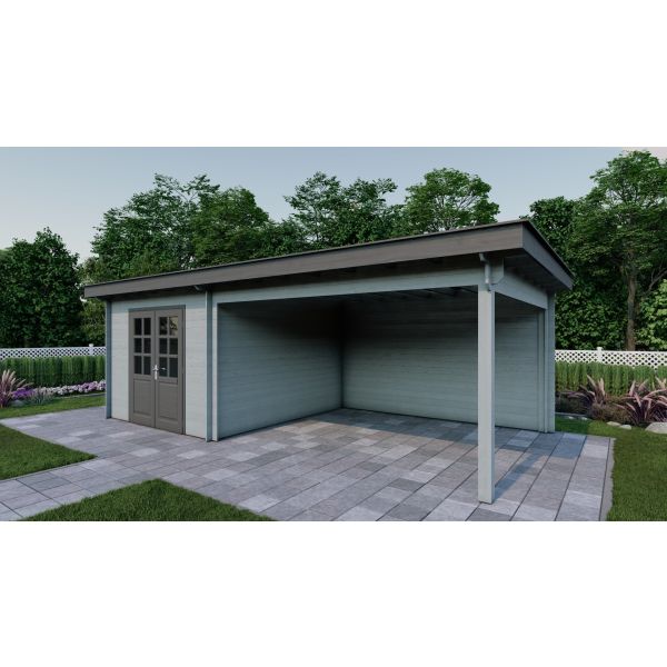 Tuinhuis Nordline 760cm x 340cm incl. schuur 300cm