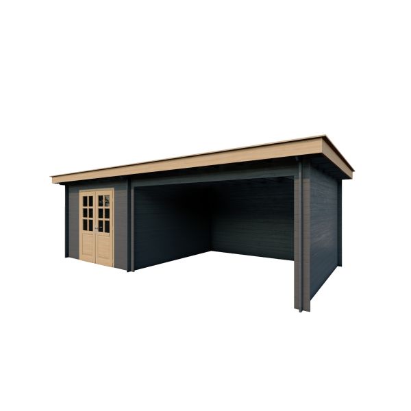 Tuinhuis Nordline 760cm x 390cm incl. schuur 300cm