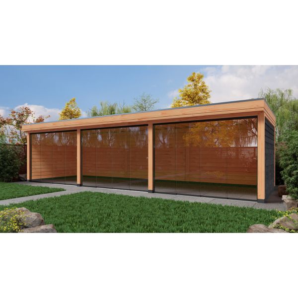 Overkapping Deluxe Dubbelwandig 1000cm x 350cm