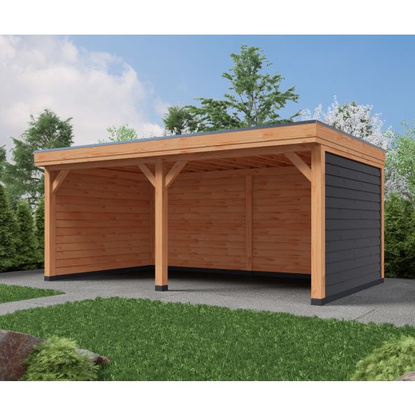 Overkapping DeLuxe Dubbelwandig 600cm x 300cm