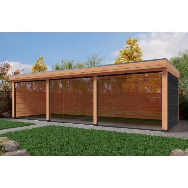 Overkapping Deluxe Dubbelwandig 900cm x 300cm