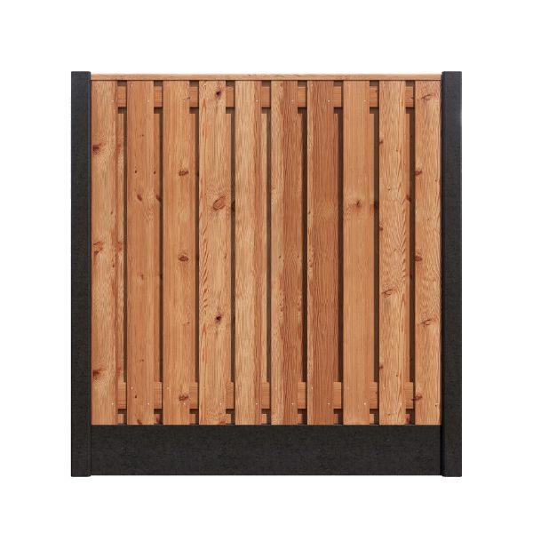 Hout/Beton schutting pakket Douglas 21 planks